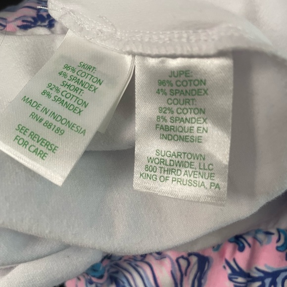 Lilly Pulitzer Pink and Blue Patterned Skirt - Picture 4 of 7